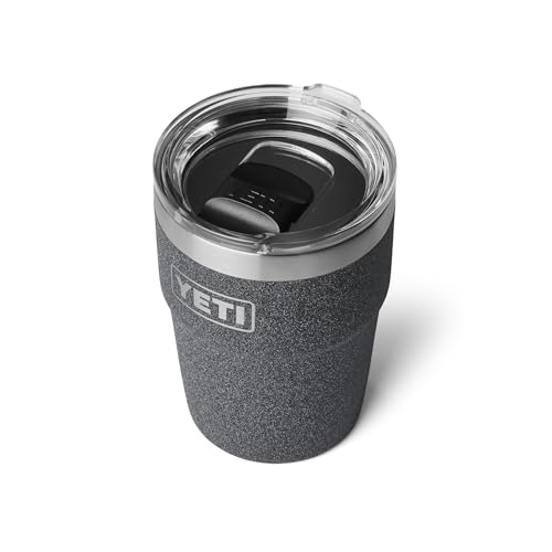YETI Rambler 16 oz Stackable Tumbler in Black Stone