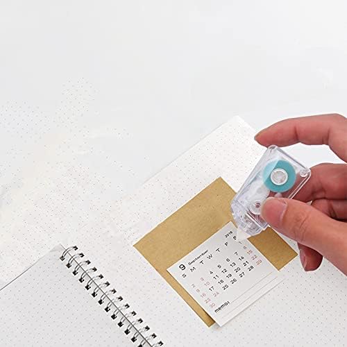 Glue Roller Double Sided Adhesive Runner Tape Dots Roller Applicator Scrapbook Glue Runner Tape Pen Dispenser for Office Home School DIY Archival Scrap Photo Album Journal 5mmx5m