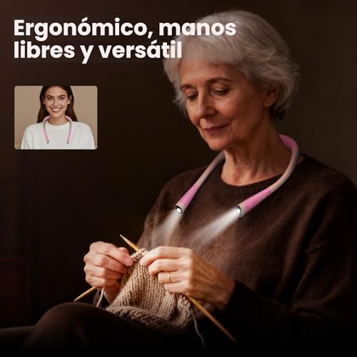 Miniatura 3 de Glocusent Luz De Lectura, Lampara Libro De Lectura Recargable, 3 Colores, 6 Niveles De Iluminación, Brazos Flexibles, Larga Duración, Perfecto Para Leer, Tejer, Acampar, Reparar