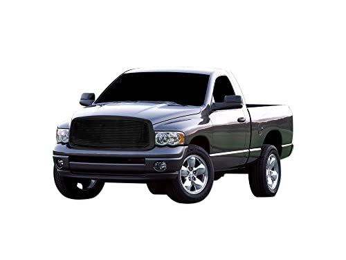 Armordillo Horizontal Style Front Grille|Compatible With 2002-2005 Dodge Ram 1500/2003-2005 Ram 2500 3500|8739174|Piano Black|Front Hood Bumper Grille by ARMORDILLO - Image 5