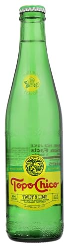 Topo Chico Agua mineral, giro de lima, 12 onzas (paquete de 24)