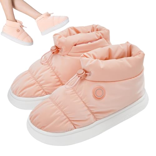 Calzado calentador de pies – Zapatillas de casa de calor eléctrico transpirables – Zapatos calefactables para hombre recargables, calentador de pies eléctrico, calor térmico para pies, suministros