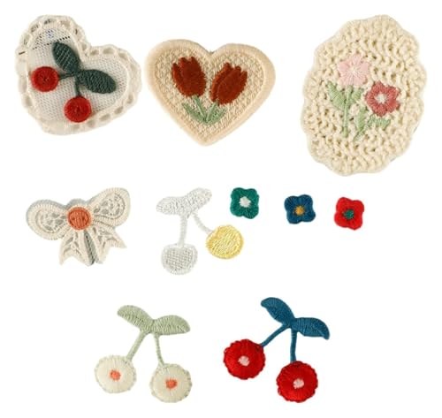 Appliques pour vêtements WTUIJQW : lot robuste de 10 nœuds à coudre