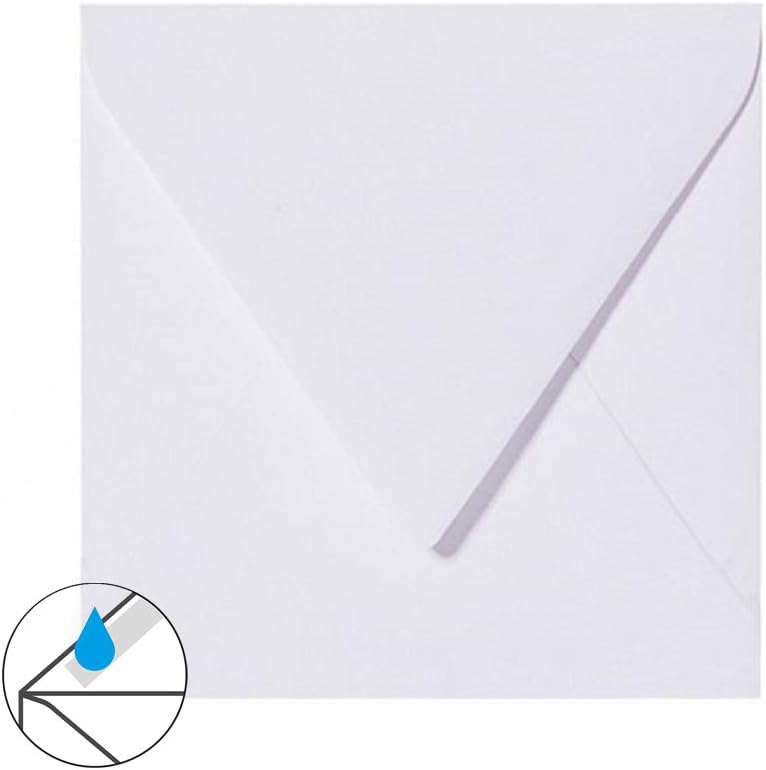 Square Envelopes 12.5 x 12.5 cm White Pack of 25
