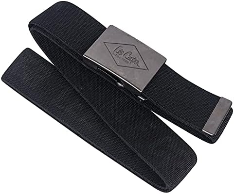Lee Cooper LCBELT613 Mens Canvas Webbing Work Safety Pant Belt, Black, One Size