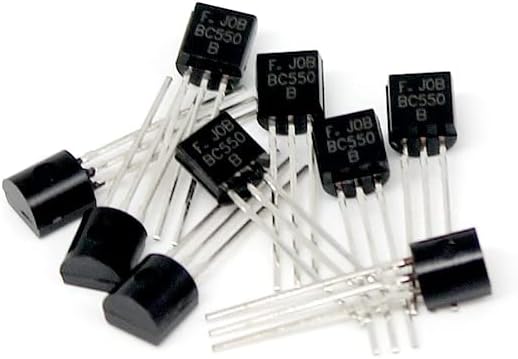 AAKOMA Transistor 50pcs BC550 Transistors kit Silicon NPN Transistor TO-92 45v 100mA Amplifier BJT Triode Diode Transistor in Stock
