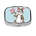 Produktbild Kawaii Super Cute Cartoon Kaninchen Animal Trave Pillenbox Pillenetui Tablettenhalter Wallet Organizer Case für Tasche oder Geldbörse
