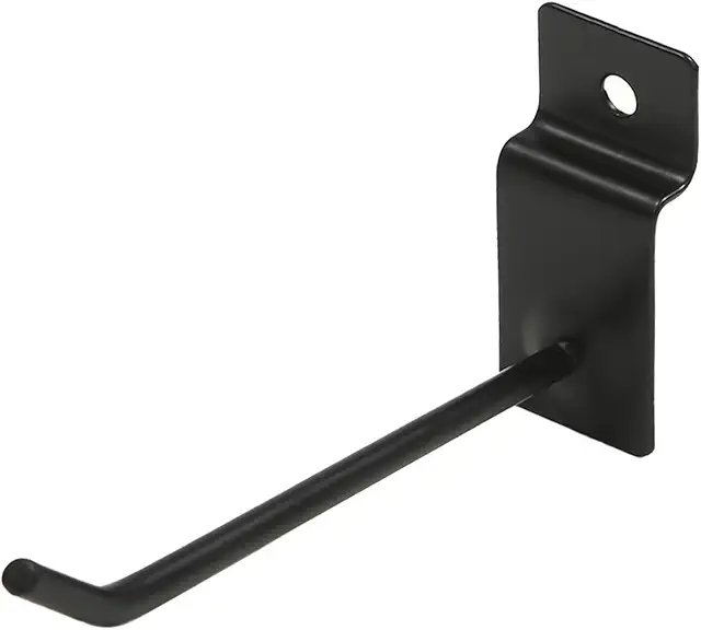 100 Pcs 10cm Slatwall Hooks - SS86 Retail Metal Display Hooks for Stores & Garages