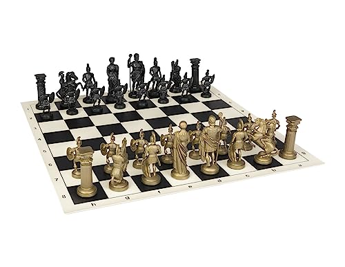 Roman Chess Set juego de ajedrez estilo romano miniatura 1