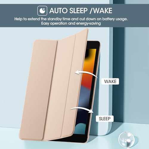 Image of ProCase for iPad 9th / 8th / 7th Generation Case 10.2 Inch (2021 /2020 /2019 Release), 10.2 iPad Case 9th / 8th / 7th Gen Cover, Slim Smart Cover with Translucent Hard Shell Back -Stone | Protective Smart Case Cover Compatible with 10.2 Inch iPad 9 /8 /7