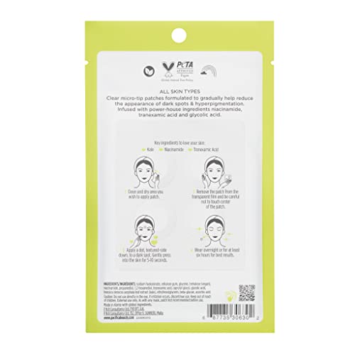 Pacifica Dark Spot Dissolving Micropatches – Microneedling Dots with Niacinamide, Tranexamic Acid & Kale to Fade Post-Acne Marks and Age Spots, Brightening Patch Treatment, Clean Vegan Skincare
