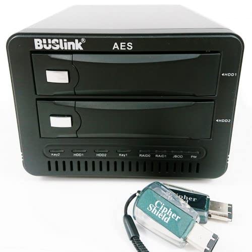 CSX16TB2SDG2R1 シングルキーモード 0 CipherShield 2ベイ RAID 1 512ビット AES USB-A 3.2 Gen 2/eSATA FIPS 140-2 レベル2 HIPAAハードウェア暗号化外部SSDドライブ (16T