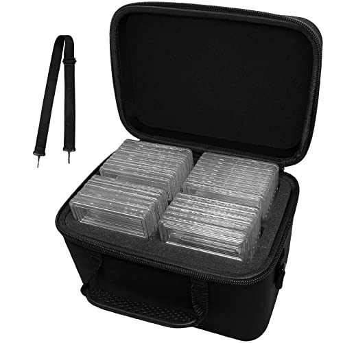 XLHVTERLI Graded Card Case Storage Box Fits for 25 Graded Sports Trading Cards, Slab Card Holder Organizer for FGS CSG, BGS