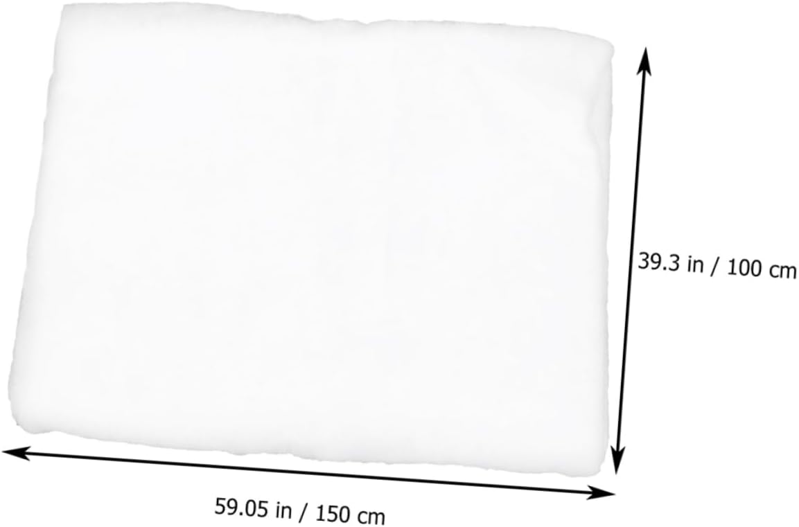 2pcs Thick White Artificial Snow Blanket for Holiday Decor Faux Snow Carpet for Christmas Village Displays Soft Material for Indoor Scenes