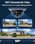 Reolink 16MP UHD 180° Panoramic Dual-Lens PoE Security Camera, Power Over Ethernet, Color Night Vision, Smart Detection & Alerts, IK10 Vandal-Proof, No PT Supported, 2 Way Talk, Duo 3V PoE