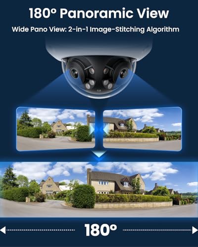 REOLINK Duo 3V PoE, 16MP UHD Dual-Lens PoE Security Camera with 180° Panoramic, Motion Track, Color Night Vision, Smart Detection, 2 Way Talk, IK10 Vandal-Proof, IP67 Weatherproof, No PT Supported - Thumbnail 2