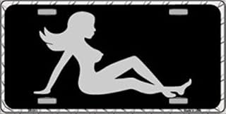 Mud Flap Girl Sillouette Metal License Plate