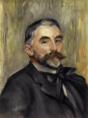 Portrait de Stéphane Mallarmé par Renoir pour habiller un grand mur vide de salon