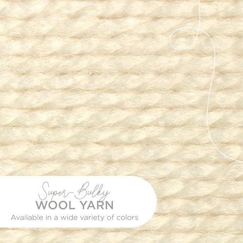 Image of Lion Brand Yarn Wool-Ease Thick & Quick Yarn, Soft and Bulky Yarn for Knitting, Crocheting, and Crafting, 3 Pack, Fisherman | Super Bulky Wool Acrylic Blend Fiber for Soft Hats, Sweaters, Chunky Blankets, Yarn for Crochet, Knitting, Crafts, Weaving