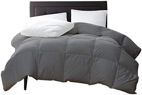 New York Mercado 100% ORGANIC COTTON Comforter Luxury and Premium Quality QUILTED with Corner Tabs 500 GSM GOTS Certified 800 TC All Season Warm Fluffy Ultra-Soft Comforter king/Cal-King,Elephant grey