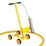 ZQVU Parking Iot Striping Machine Multi-Function Striping Line Marking Machine Parking lot Striper with Spray Paint Wand Function Can Spray Straight Circles and Arcs Equip 6