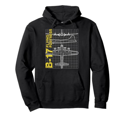 B-17 Flying Fortress gift, Air Force, Aviation design Pullover Hoodie