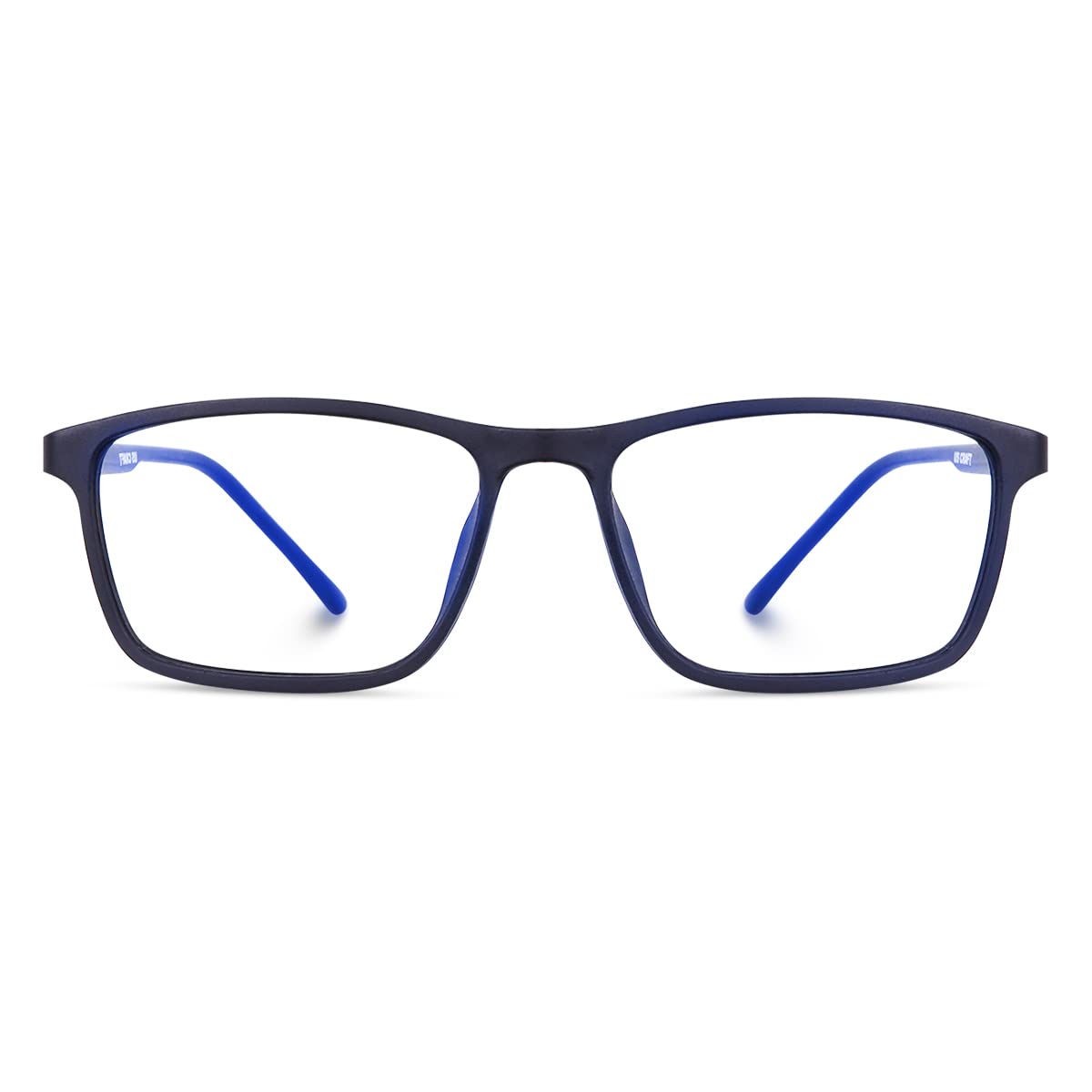 US CRAFTU.S CRAFT Square Blue Cut Computer Glasses for Eye Protection | Zero Power, Anti Glare & Blue Light Filter Glasses | UV Protection Specs for Men & Women