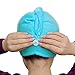 Produktbild Smniao Haarturban Handtuch Mikrofaser mit Knopf Haarhandtuch Wrap für Damen und Mädchen Handtuch Mütze Schnelltrocknend (Blau02)