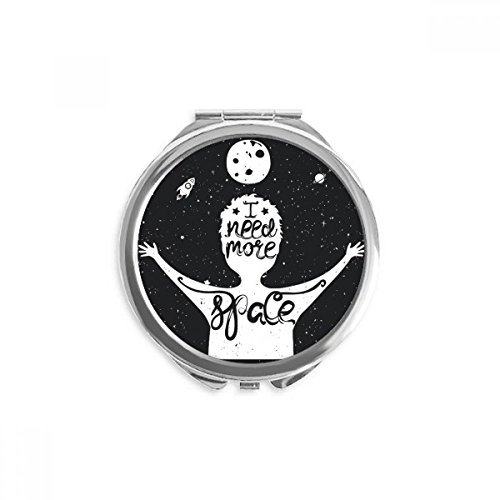 Miroir rond de poche compact pour corriger le maquillage rapidement sans encombrement