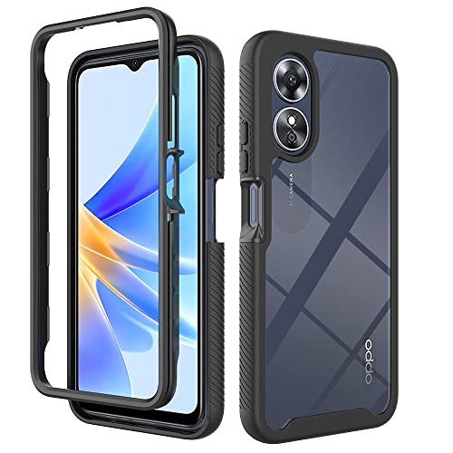 Kukoufey XK-OPPO A17-BLACK Case For Oppo A17 Case Cover,Anti-Fall And Shock-Absorbing Protective Cover Case cover