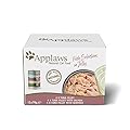 Applaws Natural Wet Cat Food, Multipack Chicken and Fish Selection in Jelly, 70 g Tins (Pack of 12)