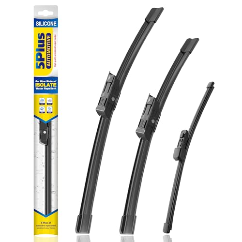 5 PLUS® Silicone Windshield Wipers Replacement for 2018-2024 VW Volkswagen Atlas Wiper Blades(Set of 3),Automotive Replacement Windshield Wiper Blades For My Car-26"/22"/11" by 5 PLUS - Used condition - US$15.63