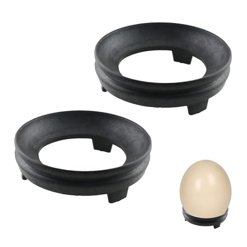 Mezfrguo 2 Pcs Ostrich Egg Stand, 3.94 Inch Crystal Ball Display Holder Sphere Holder Display Tray Base for Goose Egg Duck Egg Easter Egg Sculpture Ball Stone Egg Home Decor