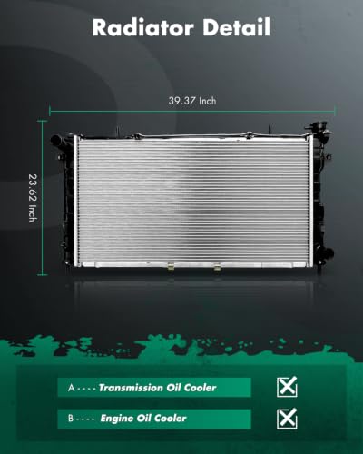 Image of SCITOO Radiator compatible with Chrysler Dodge Voyager 2001-2004