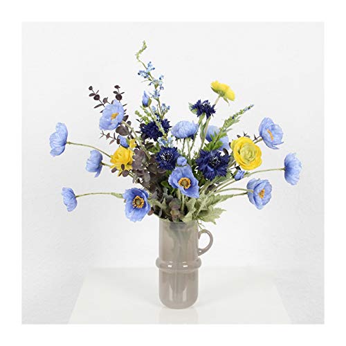 Flores artificiales decorativas para mesas de boda y centro de oficina 1