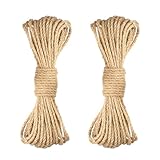 【Natürlich und Umweltfreundlich】 Das Kordelband besteht aus biologisch abbaubarer Jute mit sanften Tönen und behält gleichzeitig das natürliche Aussehen von Jute bei, sehr dekorativ und umweltfreundlich.