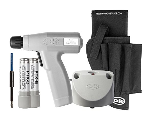 Jonard PTX-KIT1DH 115V Battery Tool Kit with Wrap/Unwrap Bit/Sleeve Set and Cordura Pouch, 3.6V Voltage. 3700 RPM