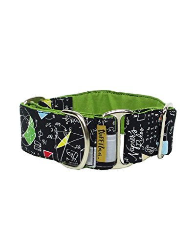 ThePetLover - Halsband Martingale für Hunde, L, Mehrfarbig, grün und schwarz Cover