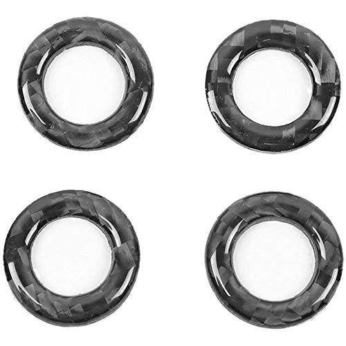 Dacvgog Embellecedor de puerta de coche, 4 piezas de fibra de carbono para Mercedes Clase C W205 GLC C180 C200L C260L