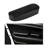 Yourkar Car Armrest Support Cover, Left Side Door Armrest Cushion Pad Extender with Storage Box, Anti-Slip & Waterproof Leather Driver Left Arm Rest Storage Cover, Car Accessories (Black, Style 2)