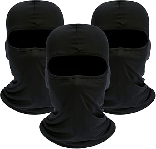 BW&HM Pasamontañas Skimaske Balaclava Gorra Pasamontañas Protección UV para Motocicleta Bicicleta, Negro , M Cover