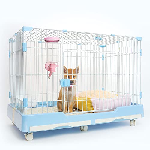 Hundekäfig für kleine Haustiere- Mittelgroßes bis großes Hundegehege mit Toilette, langlebiges Design (99 x 62 x 70 cm)