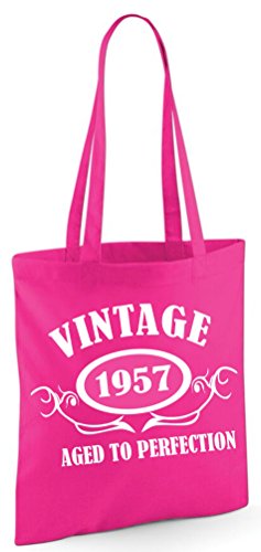 Edward Sinclair SAC EN TOILE VINTAGE 1957 couleur fushia