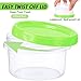 Sieral 36 Pack 8 oz/ 250 ml Freezer Containers with Lids Plastic Twist Top Deli Jars Reusable Freezer Storage Containers for Food Round Wide Mouth Lunch Snacks(Green)