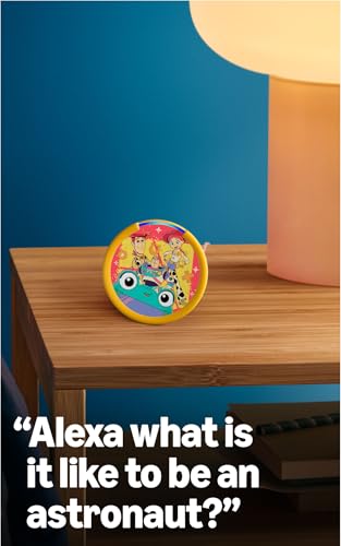 Image of Amazon Echo Pop Kids (newest model), Designed for kids, Designed for Alexa+, parental controls, Includes 6 months of Amazon Kids+, Limited-Edition Disney Pixar Toy Story 5