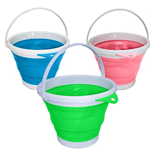 Balde Dobrável Retrátil 5 Litros Silicone