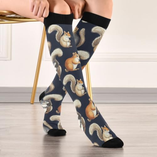 Image of Fisyme Socks for Women Men Warm Comfort Athletic Crew Running Hiking Cycling Compression Socks