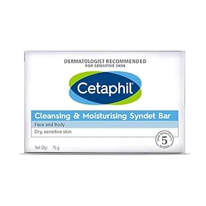 Cetaphil VVF India Cleansing And Moisturising Syndet Bar, 75g