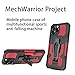 Jiajihua Case Compatible with Huawei Y5 Prime (2018),Compatible with Huawei Y5 (2018) / Enjoy 8e Youth Magnetic Mount Kickstand【PC+TPU】 2 in 1 Camera Protection Shockproof Cover Red