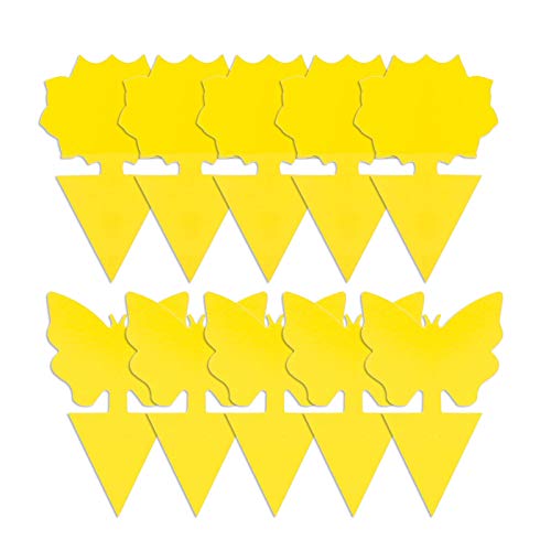 Homesen Armadilhas e repelentes 10 Pçs Fungus Moscas Armadilhas Amarelo Brilhante com Cola Desenho d